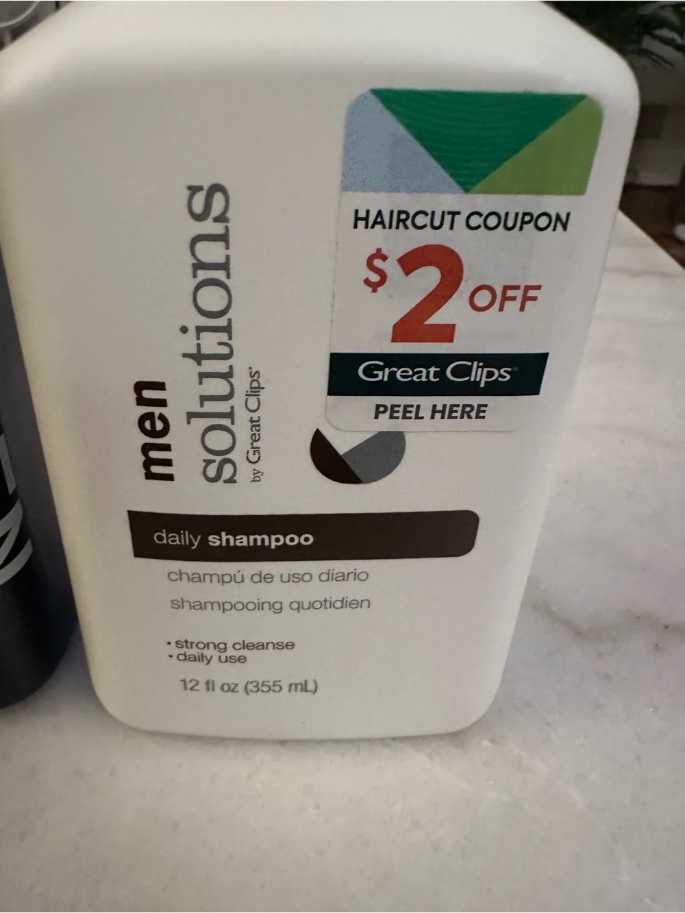 Men Solutions Daily Shampoo - White - 12 fl oz